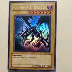 Yu-Gi-Oh Red-Eyes Black Dragon SDJ-001 Unlimited Edition Holo Rare LP - Image 1