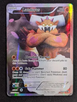 Landorus BW43 Pokemon Card Promo 2011 Full Art MP - Image 1