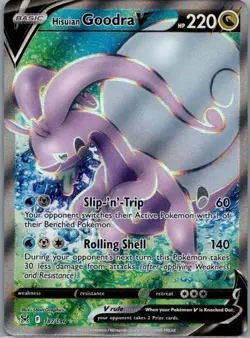 Pokemon Card Hisuian Goodra V 187/196 Lost Origin - Near Mint - Image 1