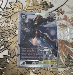 Digimon Card Game Alphamon BT22-063 SR Cyber Eden - Image 1