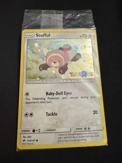 SEALED!!!!! Stufful Toys R US Burning Shadows Pokemon Promo Card - Image 1