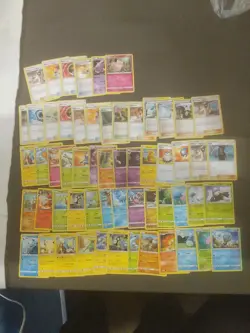 pokemon card lot of 58 Basic trainer stage 2 stage 1 mix ~ bin388 - Image 1