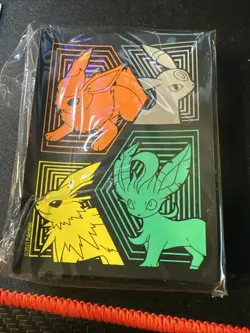 Pokemon TCG Card Sleeves Evolving Skies Leafeon, Umbreon ETB Card Protectors - Image 1