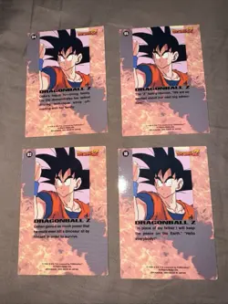 4 Vintage Dragon Ball Z 1999 Amada PP Card Series Prism Foils #3-5, 10 Collect - Image 2