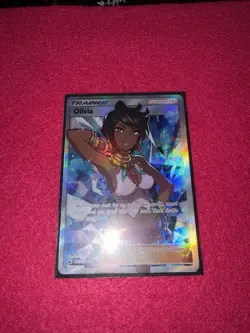 POKEMON Olivia Crimson Full Art Trainer Card 111/111 Ungraded Good Condition - Image 5