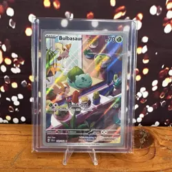 Pokemon TCG Bulbasaur Stellar Crown Illustration Rare Card 143/142 - Image 1