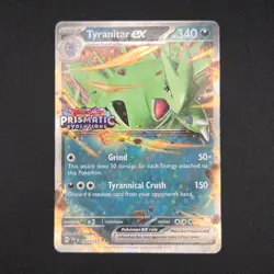 Pokemon TCG Card Tyranitar ex 064/131 Prismatic Evolutions Stamped Promo - NM - Image 1