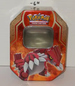 Pokemon 2015 TCG Trading Card Game Legends of Hoenn Groudon-EX Groudon Tin EMPTY - Image 1