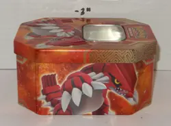 Pokemon 2015 TCG Trading Card Game Legends of Hoenn Groudon-EX Groudon Tin EMPTY - Image 3