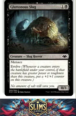 Magic the Gathering MTG Modern Horizons Gluttonous Slug #93 Buy 2 Get 1 - Image 1