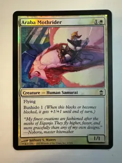 MTG Araba Mothrider - Foil - LP English Saviors of Kamigawa Magic the Gathering - Image 1