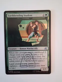 1x Earthbending Student Foil NM - Magic MTG TLA TLE Avatar x1 - Image 1
