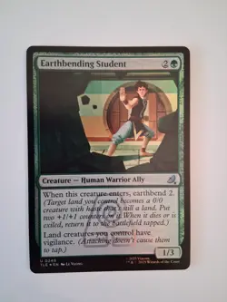 1x Earthbending Student Foil NM - Magic MTG TLA TLE Avatar x1 - Image 2