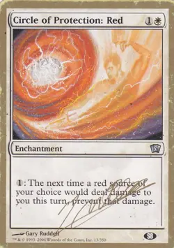 1x Circle of Protection: Red - Magic the Gathering MTG World Championships - Image 1