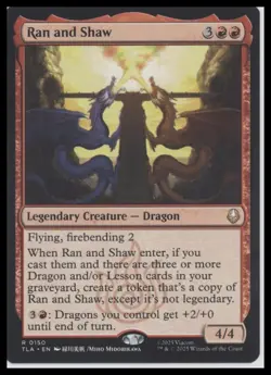 ?? MTG Ran and Shaw - Avatar: The Last Airbender Rare - Image 1