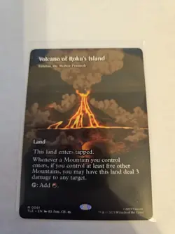 Volcano of Roku's Island Borderless MTG Avatar: TLA Eternal-Legal Nm/M - Image 1