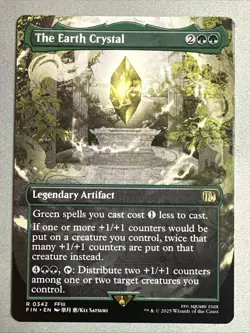 MTG / The Earth Crystal / FIN / #342 / Regular (Borderless) / Rare / NM - Image 1