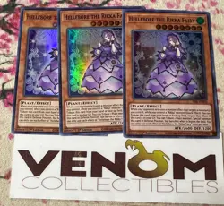3x (M/NM) Hellebore the Rikka Fairy SESL-EN020 Super Rare 1st Edition YuGiOh - Image 1