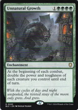 MTG Unnatural Growth (245) | NM | Commander: Bloomburrow {BLC} - Image 1