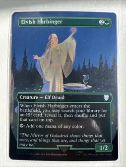 Elvish Harbinger (Borderless) Commander: the Lord of the Rings: Tales of... - Image 1