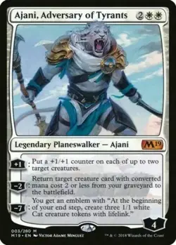 AJANI, ADVERSARY OF TYRANTS - M19 - MTG - Magic the Gathering - Image 1