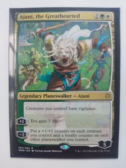 Ajani The Greathearted Magic The Gathering War Of The Spark 184 Planeswalker - Image 1