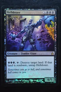 Magic The Gathering MTG HELLDOZER FOIL Ravnica: City of Guilds LP Lightly Played - Image 1