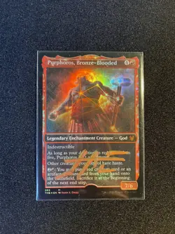 MTG Purphoros, Bronze-Blooded 265 Theros Beyond Death Artist proof - Image 1