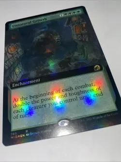 MTG Unnatural Growth - Extended Foil - Midnight Hunt MID 365 - Near Mint - Image 3