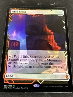 Magic The Gathering 2020 Zendikar Rising Arid Mesa Expeditions Card #009 Foil Nm - Image 4