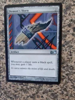 MTG 1 x Demon's Horn - core set 2011 - Image 1