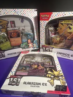Pokemon TCG Lot 3 Scarlet & Violet 151 Collection Boxes Factory Sealed English - Image 2