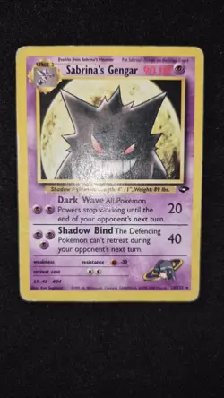 Sabrina's Gengar 29/132 Gym Challenge Regular DMG Pokemon TCG WOTC - Image 1