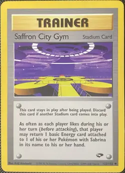 Saffron City Gym 122/132 Gym Challenge Regular - Pokemon Card - Image 1