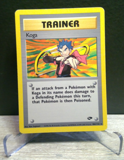 Pokemon TCG Koga Trainer - Gym Challenge 106/132 WotC Vintage LP - Image 1