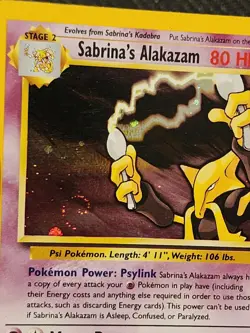 Pokemon TCG Sabrina's Alakazam 16/132 Gym Challenge Holo - Image 3