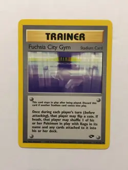 Pokemon Card Gym Challenge Fuchsia City Gym 114/132 Excellent Condition - Image 1