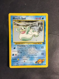 1999 Wizards Pokemon Gym Challenge Set 91 /132 Misty’s Seel - Image 1