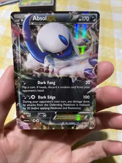 Absol EX XY62 Black Star Promo Holo Pokemon TCG Card Ultra Rare LP - Image 1