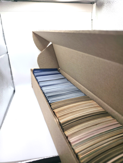 1,000+ Old 1980s Baseball + Modern Pokemon TCG Cards Bulk Lot + Long Storage Box - Image 1