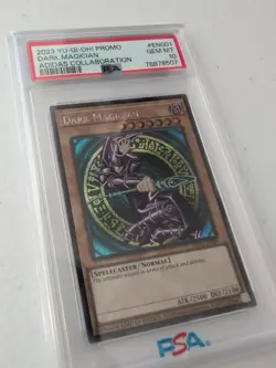 Dark Magician 2023 Yu-Gi-Oh Promo Adidas Stamp PSA 10 - Image 2