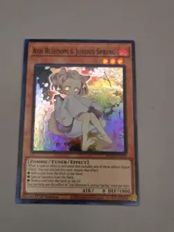 Yugioh Ash Blossom & Joyous Spring RA04-EN025 Super Rare Alt Art 1st Ed NM - Image 2