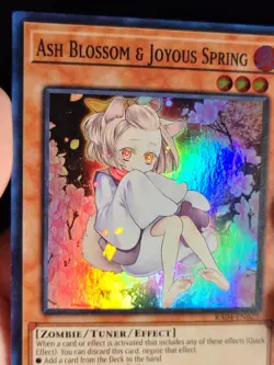 Yugioh Ash Blossom & Joyous Spring RA04-EN025 Super Rare Alt Art 1st Ed NM - Image 3