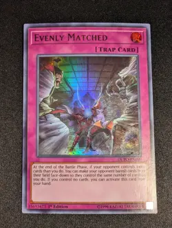 Yugioh - Evenly Matched DUPO-EN099 1st Edition Ultra Rare NM - Image 1
