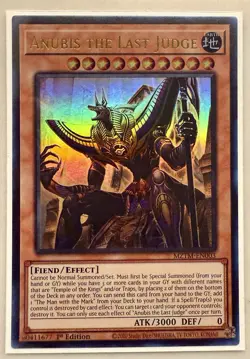 Anubis the Last Judge 1st Edition Ultra Rare MZTM-EN003 Yu-Gi-Oh! - Image 1