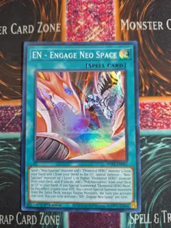 Yu-Gi-Oh! TCG EN - Engage Neo Space POTE-EN051 Super Rare 1st Edition NM - Image 1
