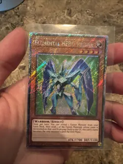 YUGIOH ELEMENTAL HERO PRISMA RA03-EN193 PLATINUM 1ST ED NM - Image 1