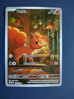 Pokemon Card TCG Vulpix 138/132 Illustration Rare IR Mega Evolution English NM! - Image 1
