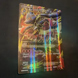 Mega Lucario EX 55a/111 Jumbo Holo Promo Card Near Mint Condition - Image 1
