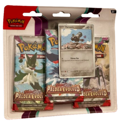 Pokemon TCG Scarlet & Violet: Paldea Evolved 3‑Pack Blister - Varoom Promo Card - Image 3